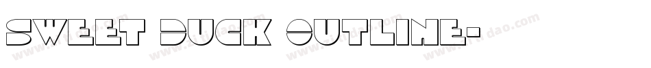 Sweet Duck Outline字体转换